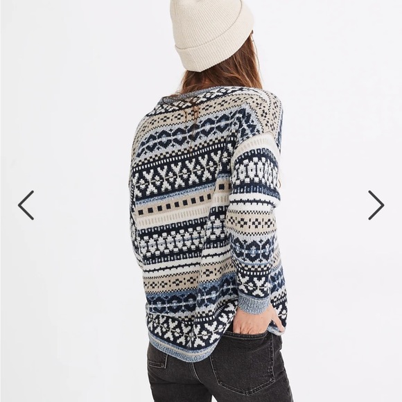 NWT Madewell Forrest Fairisle Sweater - Picture 4 of 4